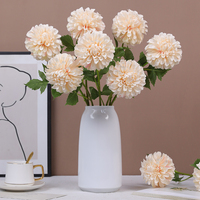 Fleurs artificielles de chrysanthème à tête unique Échantillons gratuits Expédition rapide