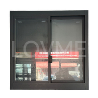 Ventana corredera de doble vidrio de diseño moderno personalizado de aluminio para balcón Villa ventana corredera de aluminio de bajo consumo
