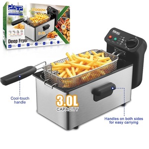 หม้อทอดไฟฟ้า DSP ความจุ 3.0 ลิตร พร้อมหูจับกันความร้อน สำหรับใช้ในบ้าน - Product Image 2