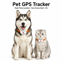 Localizador GPS 4G Ultra Mini para Mascotas, Perros y Gatos, Dispositivo de Rastreo Portátil Inteligente para Apple, Android y Windows