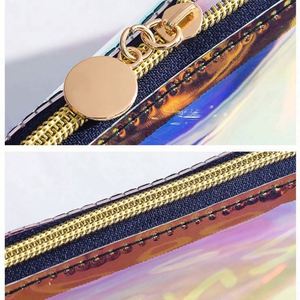 Fashion Holographic TPU Waterproof <b>Transparent</b> Travel Cosmetic Storage <b>Bag</b> Clear Laser PVC <b>Makeup</b> <b>Bag</b> Case - Product Image 6