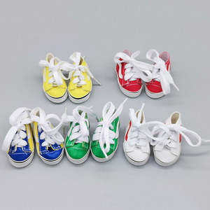 Sepatu Boneka BJD Kartun 5.6cm, Aksesoris Sepatu Boneka Kulit & Katun 20cm untuk Boneka EX Joint Mi Lu Tubuh Gemuk - Product Image 3