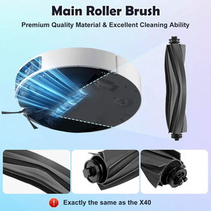 X40 Ultra complet Master Maintenance Set brosse latérale principale filtre vadrouille sac à poussière pour Dreame <span class=keywords><strong>aspirateur</strong></span> pièces utilisation de remplacement - Product Image 4