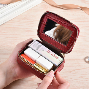 Pochette à cosmétiques en cuir fabriquée en Chine - Product Image 4