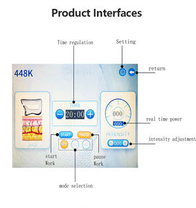 Mesin Terapi Tecar RF 448kHz untuk Pengurangan Lemak, Peralatan Terapi Fisik Rehabilitasi Hewan, Mesin Pelangsing RF 448Khz - Product Image 4