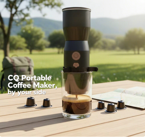 Machine à <span class=keywords><strong>café</strong></span> portable <span class=keywords><strong>rechargeable</strong></span> par USB pour le camping, les voyages, la randonnée, l'utilisation en extérieur ou à l'hôtel, semi-automatique, à capsules <span class=keywords><strong>de</strong></span> <span class=keywords><strong>café</strong></span> - Product Image 5