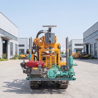 Vente directe usine – Nouvelle machine de forage de puits d'eau entièrement hydraulique de 260 mètres de profondeur, montée sur chenilles, pour forage rotatif