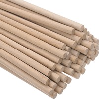 Bâtonnets ronds en bois jetables écologiques pour la crème glacée