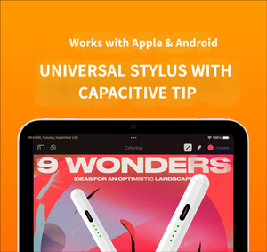 ปากกาสไตลัสอเนกประสงค์ 313 สำหรับ iPad Android Windows หน้าจอสัมผัส พร้อมไฟ LED 4 ดวง แสดงสถานะแบตเตอรี่ ชาร์จเร็วแบบ Type-C  แม่เหล็กดูดติด  OEM - Product Image 2