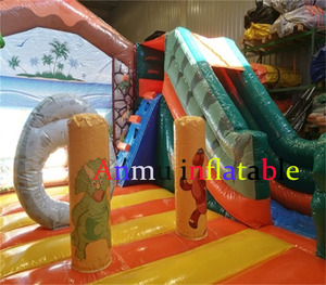 Combo Inflable con Tobogán para Niños, Brincolín Inflable para Exteriores, Castillo Inflable para Alquiler en Fiestas, Trampolín Inflable con Tobogán de <span class=keywords><strong>Dinosaurio</strong></span> - Product Image 2