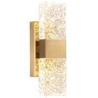 Lampe murale en cristal à effet d'ondulation d'eau de luxe BGST, salon, chambre à coucher, chevet, couloir, éclairage intérieur, décoration moderne