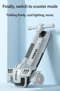 <span class=keywords><strong>Trottinette</strong></span> multifonctionnelle pour enfants avec 360 lumières de musique clignotantes en plastique pliable pour l'extérieur. - Product Image 6