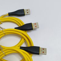 Kabel konektor TPE PD C ke C Micro USB 3.0 kuning penjualan laris kabel Data USB tipe-c tembaga murni kabel pengisian cepat 3A