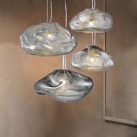 Suspension moderne et épurée à tête unique pour hôtel et cuisine, style nuage, luminaires suspendus, lustres