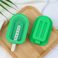 Moule en silicone simple écologique rouge personnalisé pour la maison Personnalisation gratuite de la crème glacée Popsicle Sticks Tool