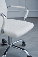 Chaises de Bureau Ergonomiques Pivotantes de Direction, Réglables en Hauteur avec Appui-tête Rabattable, en Métal et Acier, Design Moderne – 30 Jours, 10 kg
