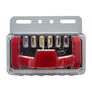 24V LED đỏ chảy bên đánh dấu Đèn Điều kiện Mới xe tải Trailer chỉ báo đuôi đèn - Product Image 1