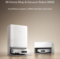 Robot aspirateur et serpillière Mi Home M40S avec réservoir d'eau - Articles ménagers intelligents >> Produits pour la maison intelligente