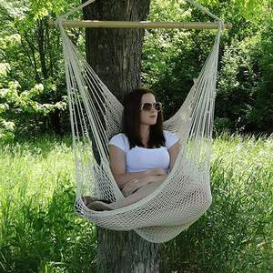 Danlong Chaise hamac moderne en corde de coton tissé à la main Super Large Soft-Spun Weaving Hanging Chair pour mobilier d'extérieur - Product Image 6