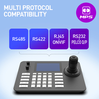 OEM ODM S4 IP PTZ Controller 4D Joystick Pantalla de 5 pulgadas con decodificación H.265 H.264 para PTZ Controller