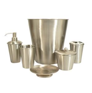 <span class=keywords><strong>Set</strong></span> di accessori per il <span class=keywords><strong>bagno</strong></span> in metallo rifinito brillante portasapone porta fazzoletti porta portasapone per lavare a mano <span class=keywords><strong>Set</strong></span> Dispenser per la casa - Product Image 4