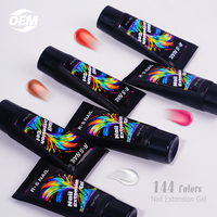 R S Nail Private Label Extension Gel 144 Couleurs Poly Gel Polish Led Uv Lamp Nail Extension Produit pour Nail Beauty Art Supplies