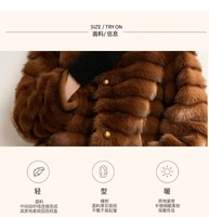 Nouvelle Collection 2026 – Veste Courte Imperméable en Fausse Fourrure de Vison pour Femme – Écologique et Tendance – Vêtement d'Extérieur Chaud pour l'Hiver – Vente en Gros
