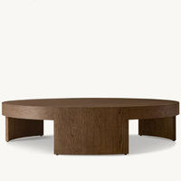 Table basse en bois massif antique américaine, design français simple pour petits appartements, salons, hôtels - Appartement élégant