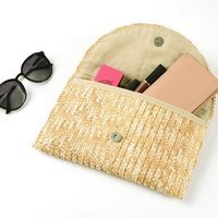 Vente en gros de sacs à main pour femmes mode estivale personnalisée sacs à main naturels en paille de blé style dame