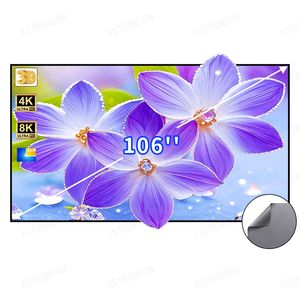 2025 New <span class=keywords><strong>106</strong></span> Inch Màu Đen Pha Lê Chống Ánh Sáng Màn Hình Chiếu Alr Khung Màn Hình Cho Máy Chiếu Cho Ném Dài Thông Minh Máy Chiếu 4K HD - Product Image 1