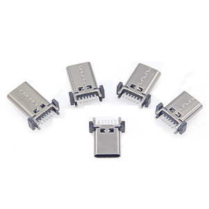 หัวต่อแบบ Type-C 6 พิน แบบเสียบผ่านรู แนวตั้ง สำหรับชาร์จ USB ความยาว 11.5/12.0/13.0/13.7/15.0 มม. บรรจุภัณฑ์แบบม้วนเป็นตัวเลือกเสริม - Product Image 3