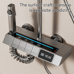 Set <span class=keywords><strong>doccia</strong></span> in lega di alluminio con <span class=keywords><strong>doccia</strong></span> calda e fredda intelligente <span class=keywords><strong>per</strong></span> bagno e Hotel - Product Image 2