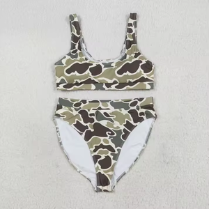 Oferta Especial: Conjunto de Dos Piezas de Ropa de Playa para Mujer Adulta, Chaleco sin Mangas con Estampado de Camuflaje Occidental y Pantalones Cortos - Product Image 5