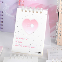 Classeur à feuilles mobiles à 6 anneaux ronds Carnet de poche de 50 pages avec couverture en PP pour petit livre de planification A7 et prise de notes
