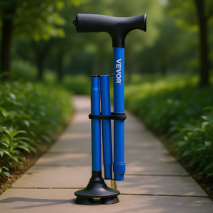 Bastón Plegable Vevor con 8 Niveles de Altura Ajustable y Base de 4 Puntas para Uso en Interiores y Exteriores - Product Image 2