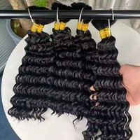 Mèches de Cheveux Humains Vierges Ondulées Profondes Bouclées pour Tresses Boho en Vrac Sans Trame – Styles Ondulé Naturel et Birman