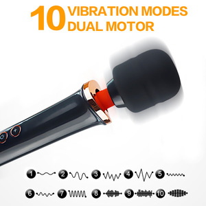 Pinkzoom mềm Silicone âm hộ Cây Đũa Thần Massager Vibrator người phụ nữ thủ dâm Wand Massager - Product Image 3