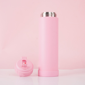 Nouvel Arrivage : <span class=keywords><strong>Gourde</strong></span> Mate en Acier Inoxydable 1000 ml, avec <span class=keywords><strong>Paille</strong></span> Pliable et Base en Silicone Antidérapante - Product Image 6