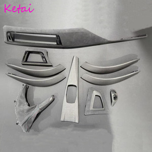 Sportwagen <span class=keywords><strong>M</strong></span> Performance Armaturenbrett Alcantara Folie in Mattem Carbon, Interieurleisten-Zubehör für BMW F30 F31 F32 F33 F34 F36 F80 F82 F84 - Product Image 1