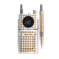 Lime à ongles électrique pour salon de manucure, perceuse 40000 tr/min, ensemble de manucure et pédicure, perceuse à ongles rechargeable portable
