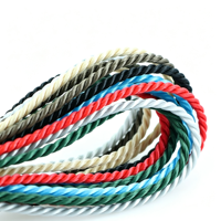 Cordon de serrage torsadé en polypropylène écologique à 3 brins, finition mate effet nylon 1-5 mm, diamètre personnalisé, pour sacs cadeaux