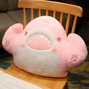 Haute qualité Super adorable et <span class=keywords><strong>bizarre</strong></span> requin musclé en peluche créatif Animal poupée doux grande taille oreiller pour enfants - Product Image 5