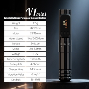 XNET 2,0-3,5mm carrera ajustable inalámbrico maquillaje permanente <span class=keywords><strong>tatuaje</strong></span> pluma máquina para cejas delineador de ojos labios cuero cabelludo pequeño <span class=keywords><strong>tatuaje</strong></span> - Product Image 6