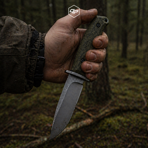 Couteau à lame fixe artisanal en acier O2 pour le camping et le bushcraft, entièrement forgé, avec étui Kydex pour la survie en milieu sauvage - Product Image 5