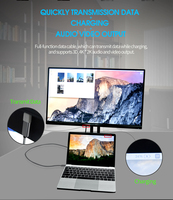 Kabel Pengisian Cepat Usb 3.2 Kabel Usb C 100w 20V 5A Kabel Charger untuk Macbook Notebook