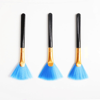 Brosse douce en plastique en forme d'éventail, réutilisable, portable, pour le nettoyage de claviers d'ordinateur, d'objectifs d'appareil photo, de téléphones portables, outil de nettoyage de la poussière, rasoir