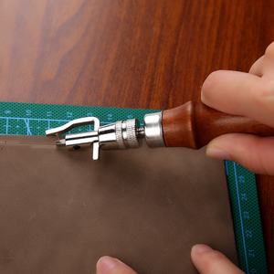 Poignée en bois cuir réglable couture <span class=keywords><strong>Groover</strong></span> bricolage fait main en cuir travail <span class=keywords><strong>Groover</strong></span> - Product Image 6