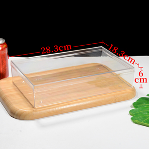 Grande boîte à tiramisu et récipient en <span class=keywords><strong>plastique</strong></span>, matériau PS de qualité <span class=keywords><strong>alimentaire</strong></span>, <span class=keywords><strong>emballage</strong></span> rectangulaire personnalisable pour gâteau, dessert, cadeau, stockage - Product Image 4