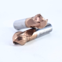 Fresa de punta esférica tipo Lollipop de carburo de tungsteno para CNC, brocas de fresado de carburo