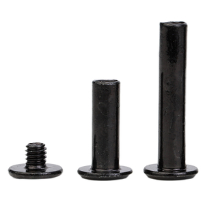 10 ensembles/sac Vis de reliure fendues en acier au carbone plaqué noir M3 M4 M5 M6 Vis Chicago Rivet Grade 4.8 - Product Image 5